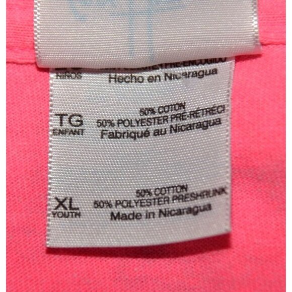 Guy Harvey Boy's Youth Pink XL Tee T-Shirt Shark Graphic Summer Beach - Picture 7 of 8